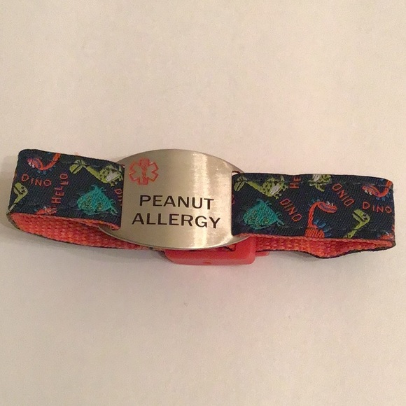 MEDICAL ID PEANUT ALLERGY BRACELET BADGE - Picture 1 of 6